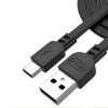 CÂBLE USB PLAT DE TYPE C GOLF GC-66T / 1M  / Noir