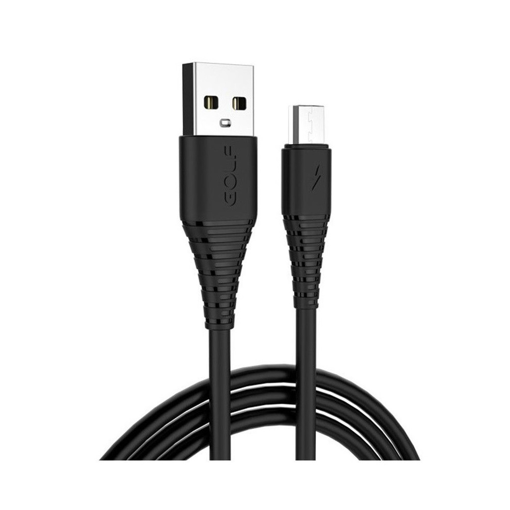 Câble USB vers Micro USB Golf GC-64M / 1M / Noir