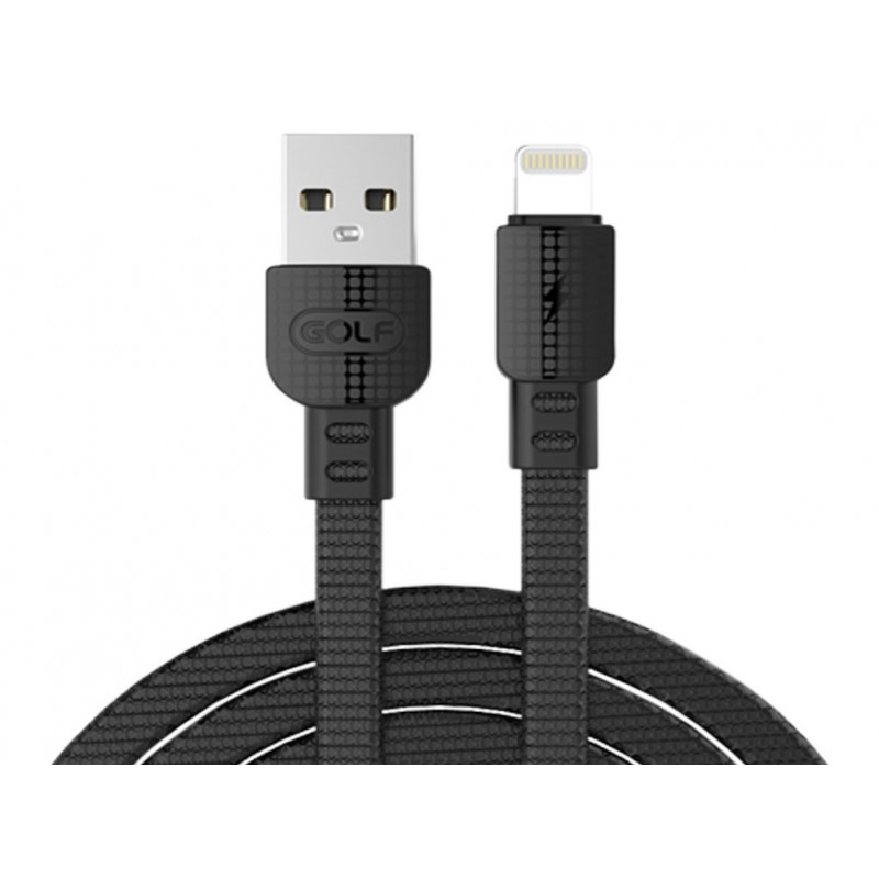 CÂBLE USB POUR IPHONE GOLF GC66i / 1M / Noir