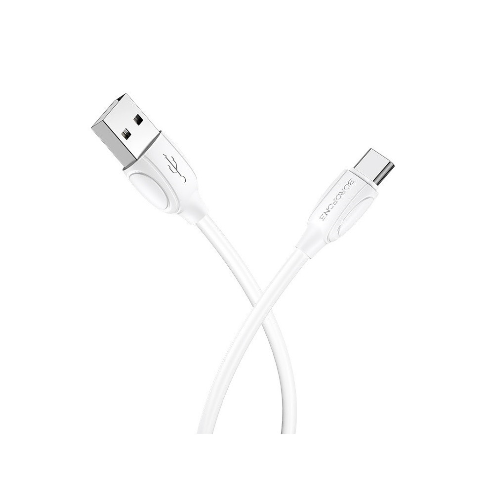 CÂBLE USB Borofone BX19 Pour USB TYPE C / 1 M / Blanc