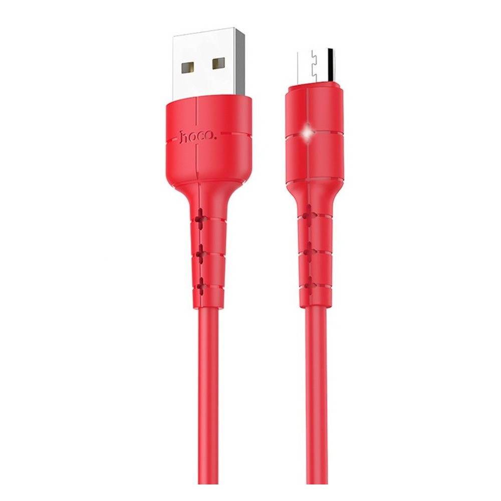 CÂBLE USB HOCO X30 Vers MICRO USB / 1.2 M / Rouge