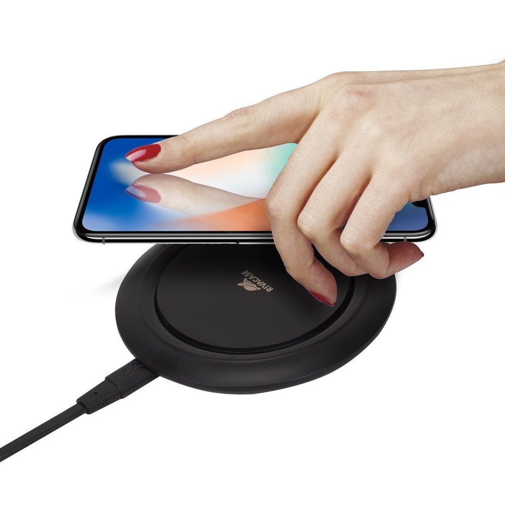 Chargeur Sans fil QI RivaPower + Adaptateur Secteur / 10W / Noir