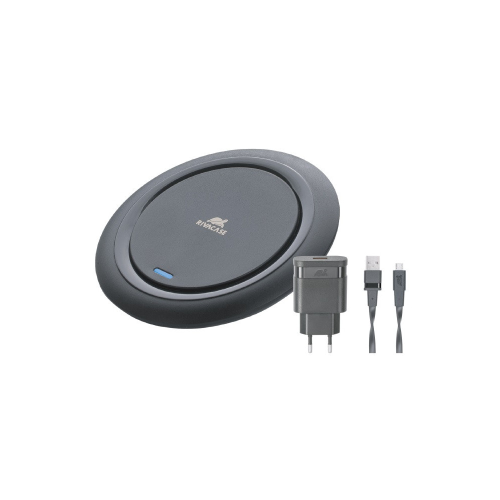 Chargeur Sans fil QI RivaPower + Adaptateur Secteur / 10W / Noir