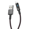 CÂBLE USB HOCO U47 Essence core Vers lightning / charge de synchronisation de données / 1.2 M / Noir
