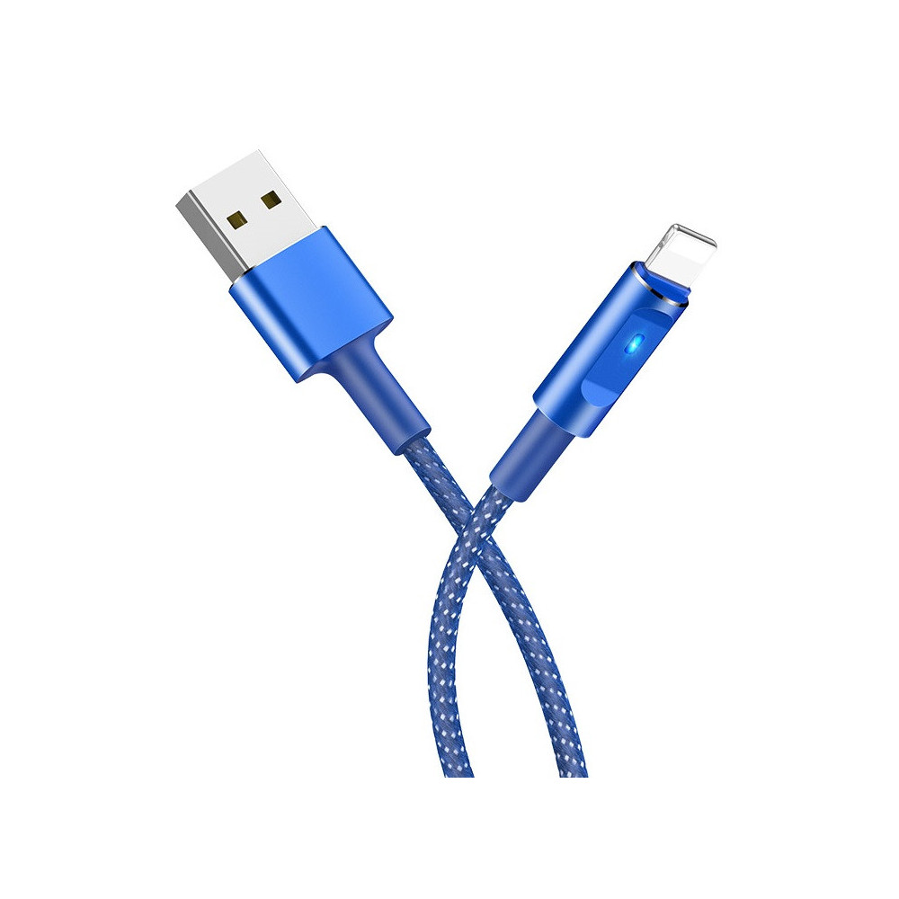 CÂBLE USB HOCO U47 Essence core Vers lightning / charge de synchronisation de données / 1.2 M / Bleu