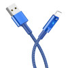 CÂBLE USB HOCO U47 Essence core Vers lightning / charge de synchronisation de données / 1.2 M / Bleu