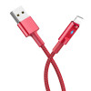 CÂBLE USB HOCO U47 Essence core Vers lightning / charge de synchronisation de données / 1.2 M / Rouge