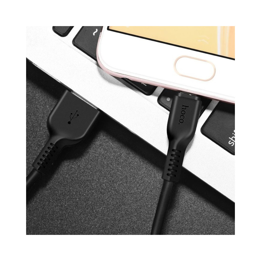 Câble USB Hoco X20 vers Micro USB Flash 3 M / Noir