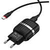 Chargeur Borofone BA24A Double Port USB Pour Type C / Noir
