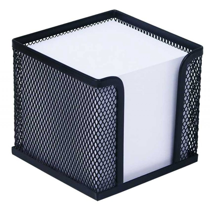Cube porte à papier de bureau en Métal 908B / Noir image 0