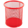 Porte Stylo Cylindre en métal / Rouge