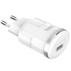 Chargeur secteur Hoco C37A + Câble Pour Type C 2.4A / 12W / Blanc