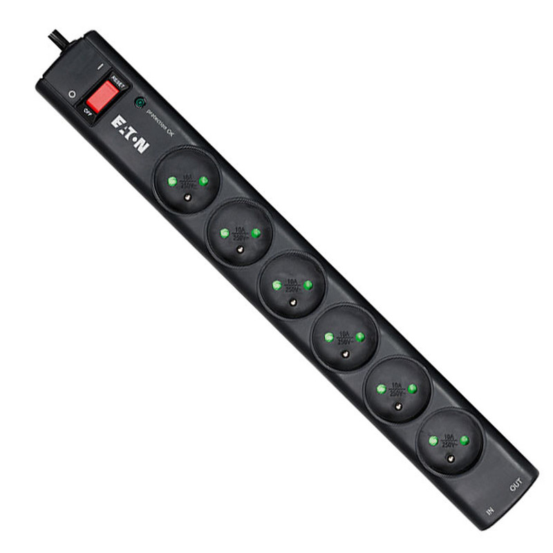 Multiprise parafoudre 6 prises avec protection téléphonique image 0