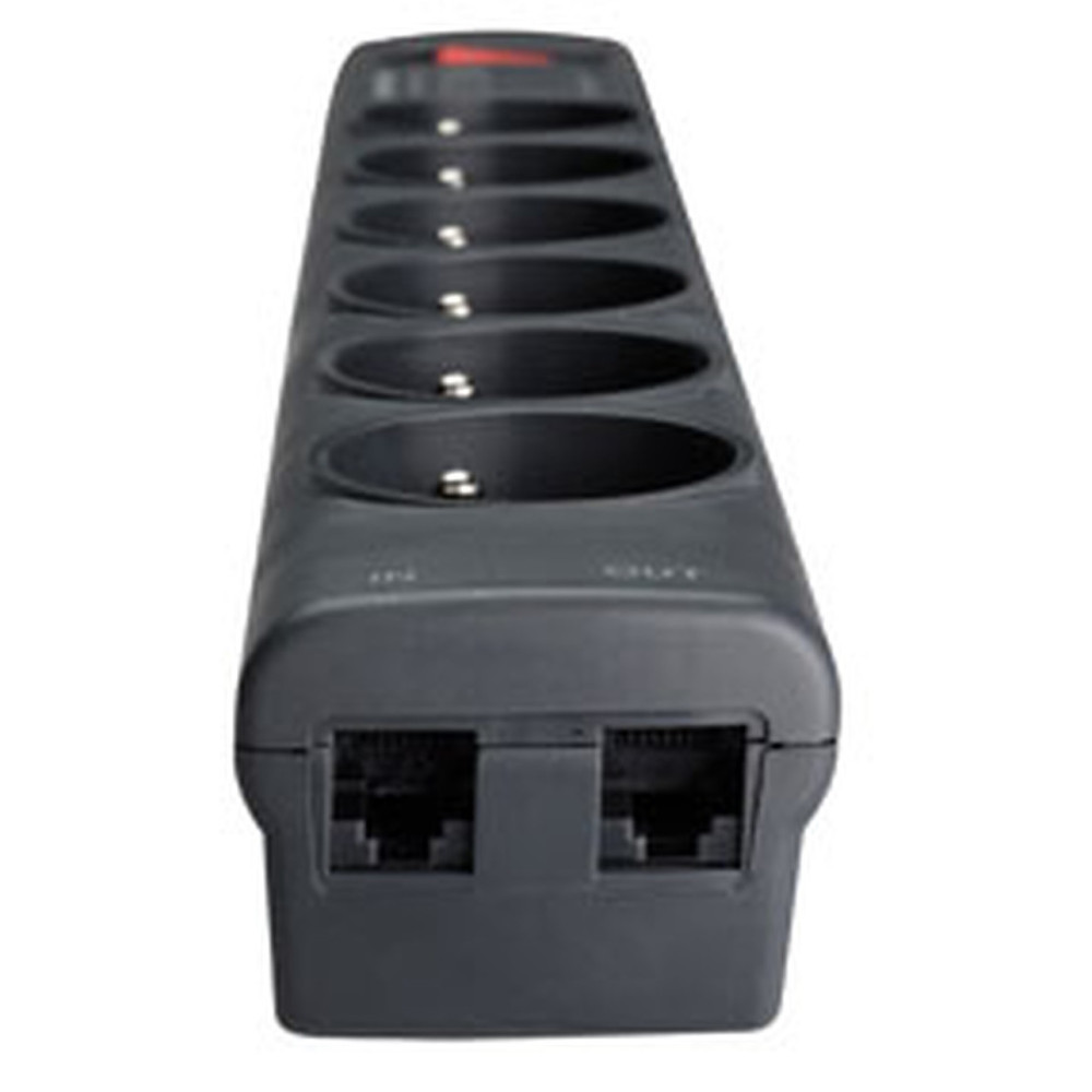 Multiprise parafoudre 6 prises avec protection téléphonique