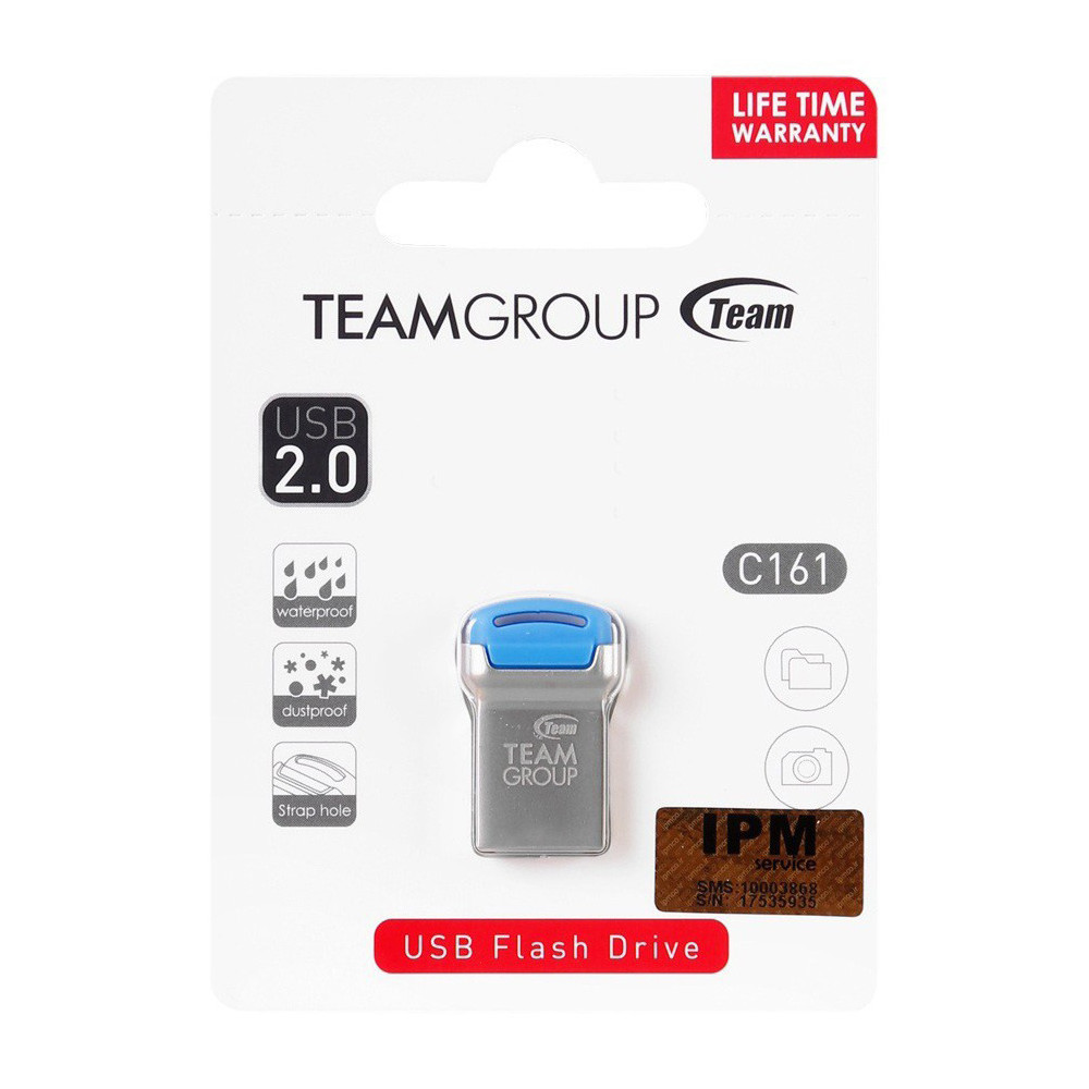 Clé USB 2.0 TeamGroup C161 / 32 Go / Silver & Bleu