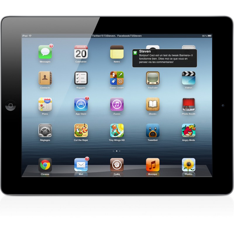 iPad 4  Retina Wifi 4G 16Go Noir