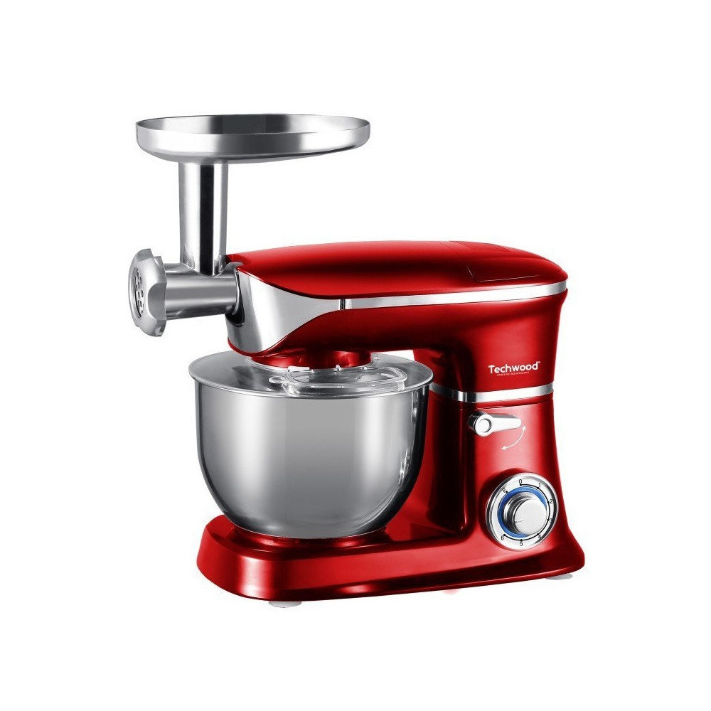 Robot Pâtissier MULTIFONCTION TECHWOOD TRP-1355 / 1300 W / ROUGE
