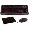 Pack KONIX Gamer Drakkar Raider 3en1 Clavier + Souris + Tapis