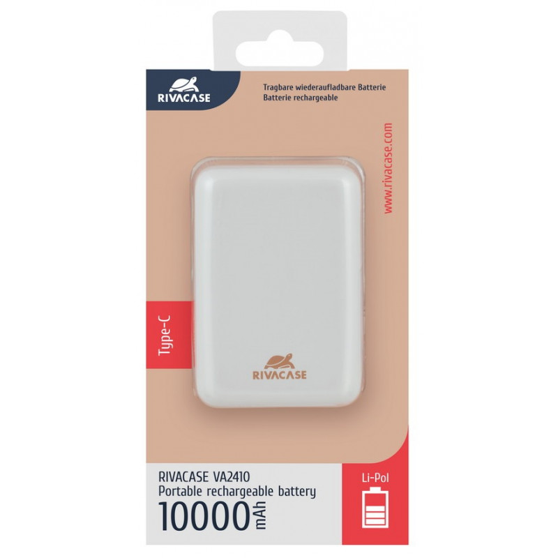 POWER BANK RIVACASE RIVAPOWER VA2410 TYPE C / 10 000 MAH