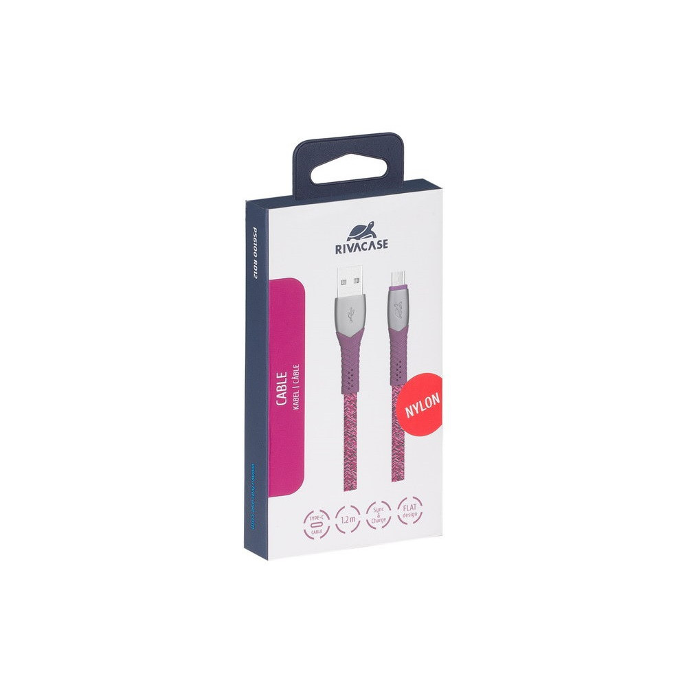 CÂBLE RIVACASE PS6100 RD12 USB VERS MICRO / VIOLET