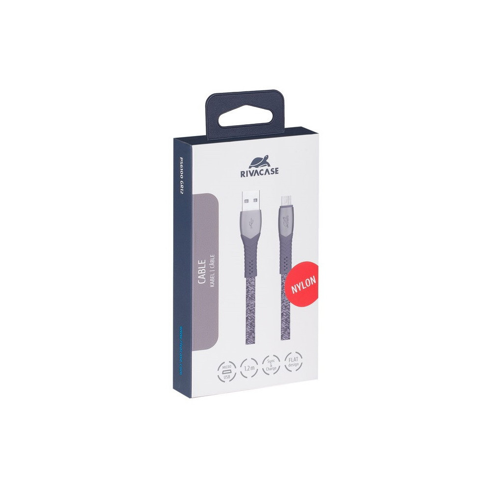 CÂBLE RIVACASE PS6100 GR12 USB VERS MICRO / GRIS