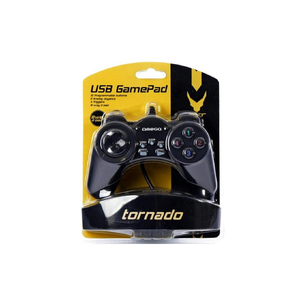 Manette Gaming filaire USB OMEGA Tornado OGP70 / Noir