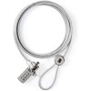 Serrure Nedis pour ordinateur portable / Chiffre / 1,8 m / argent