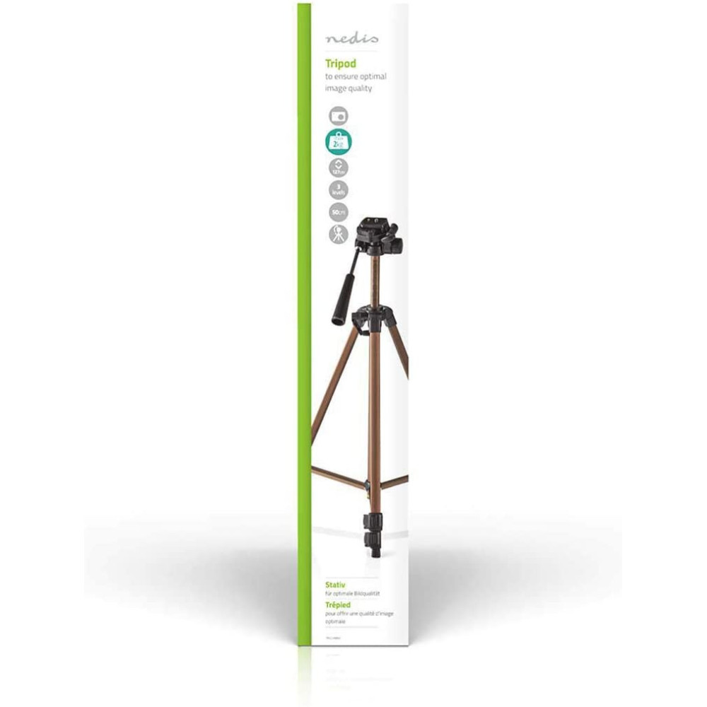 Trépied pour appareils photos Nedis Pan & Tilt 127 cm / Bronze