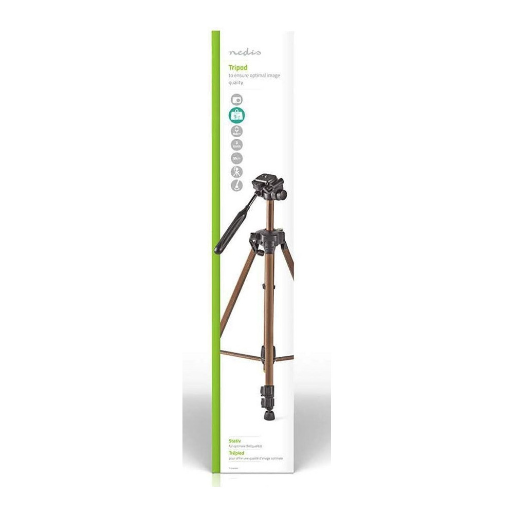 Trépied pour appareils photos Nedis Pan & Tilt 145 cm / Bronze