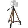 Trépied pour appareils photos Nedis Pan & Tilt 130 cm / Noir argent