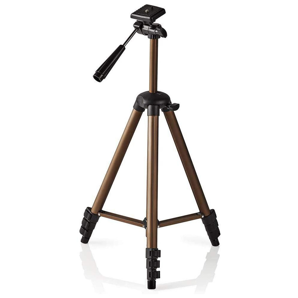 Trépied pour appareils photos Nedis Pan & Tilt 130 cm / Noir argent