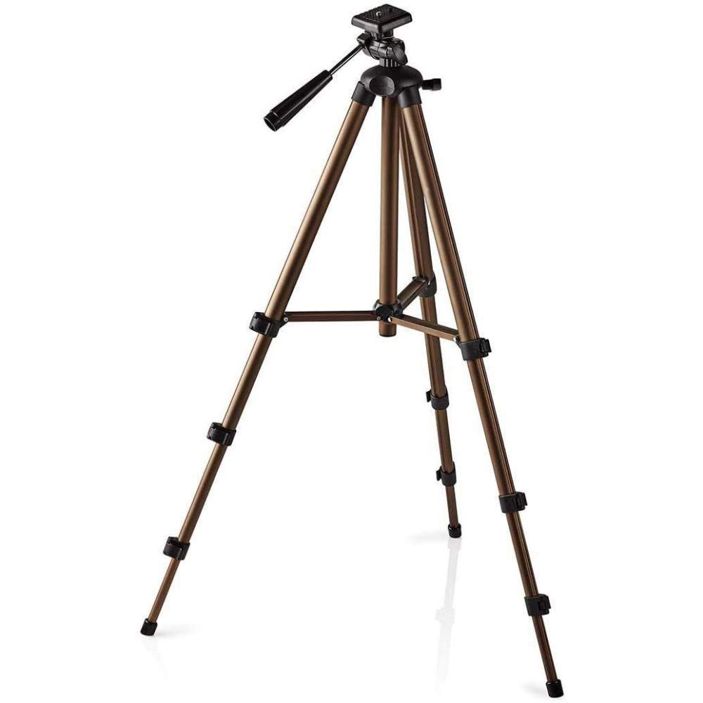 Trépied pour appareils photos Nedis Pan & Tilt 130 cm / Noir argent
