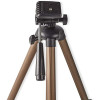 Trépied pour appareils photos Nedis Pan & Tilt 130 cm / Noir argent