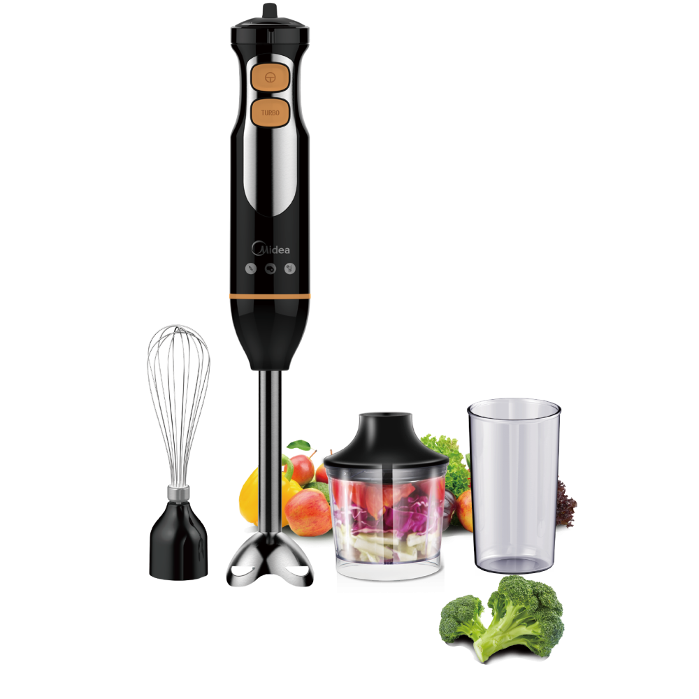 Mixeur Plongeant Multifonctions 3en1 Midea / 700W / Noir