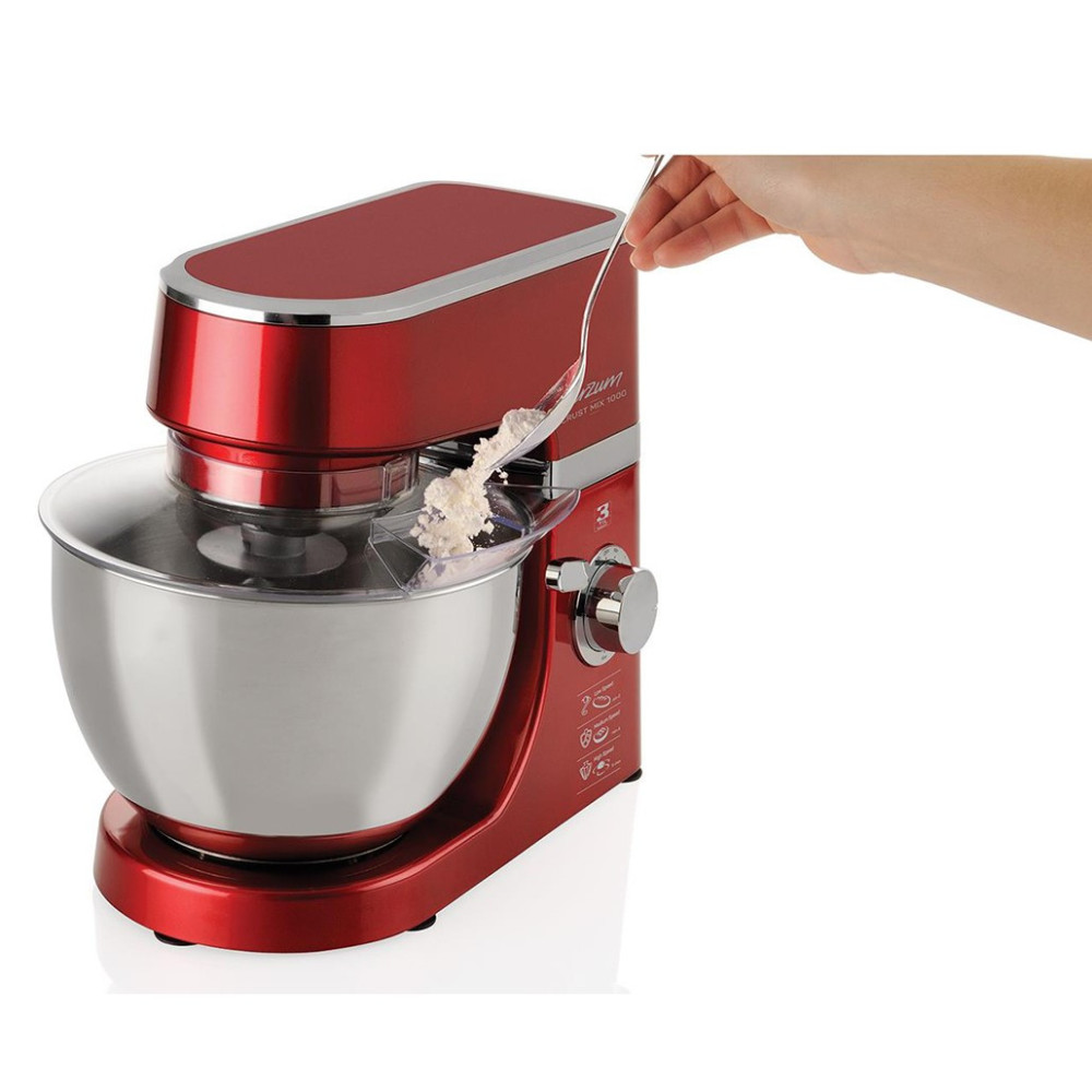 Robot Pétrin 3en1 ARZUM AR1069 / 1000W / Rouge