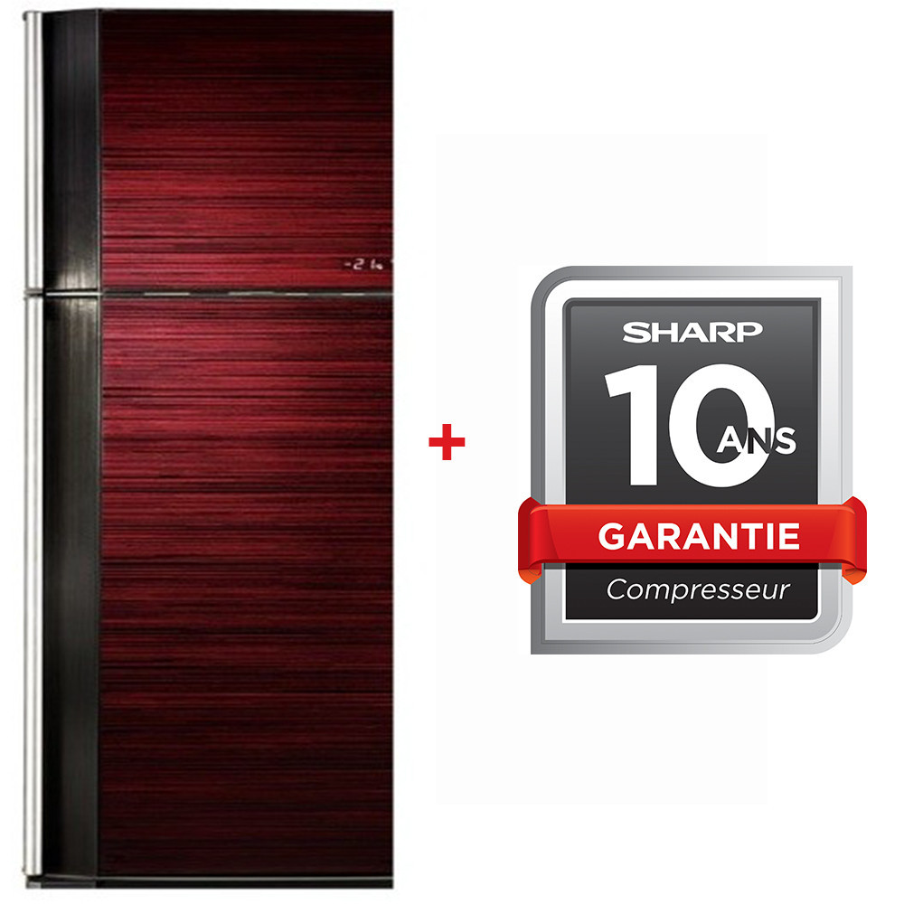 Réfrigérateur NoFrost Inverter Sharp SJ-GV58A-RD / 525L / Rouge