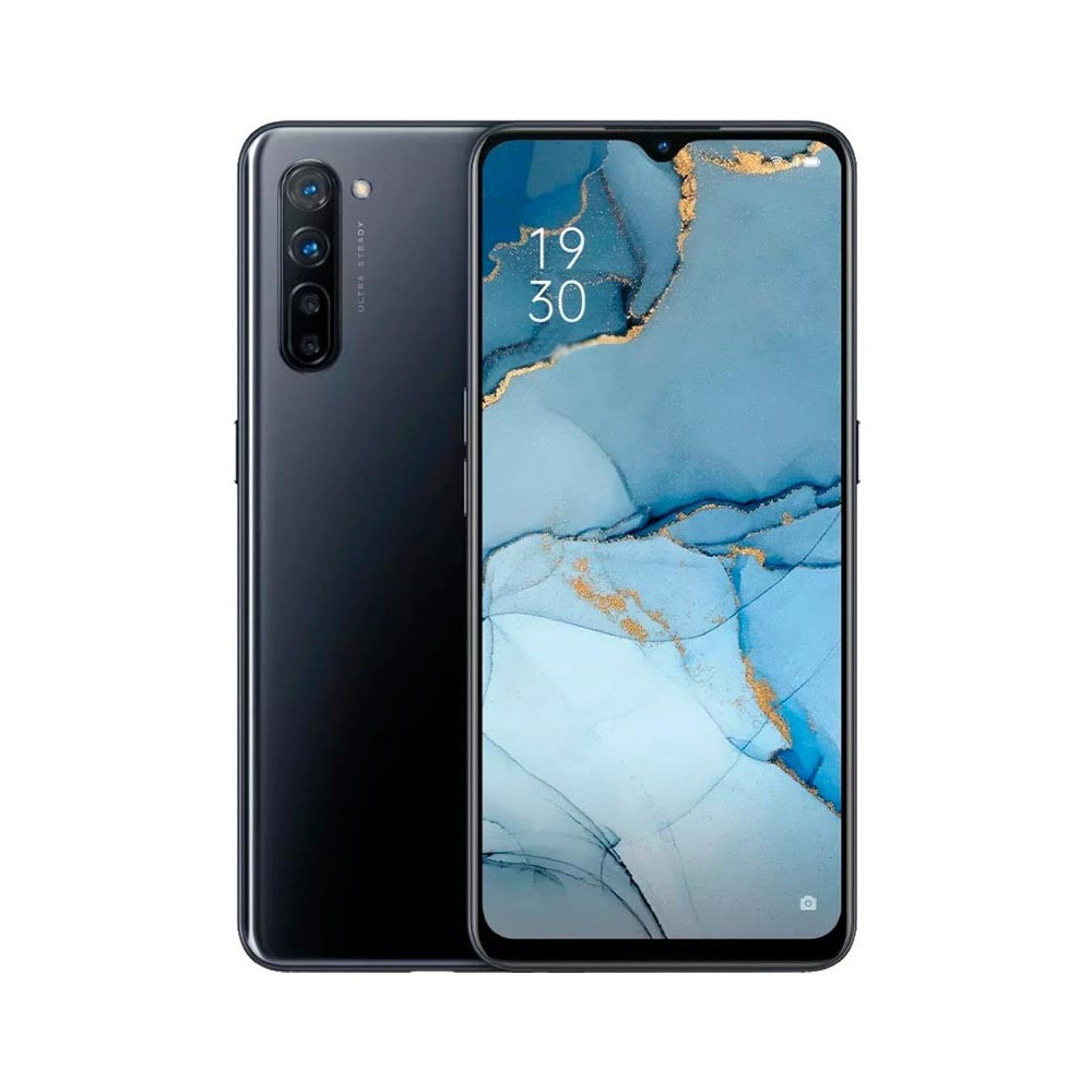 Téléphone Portable Oppo Reno 3 / 4G / Double SIM / Noir + SIM Orange Offerte 60 Go