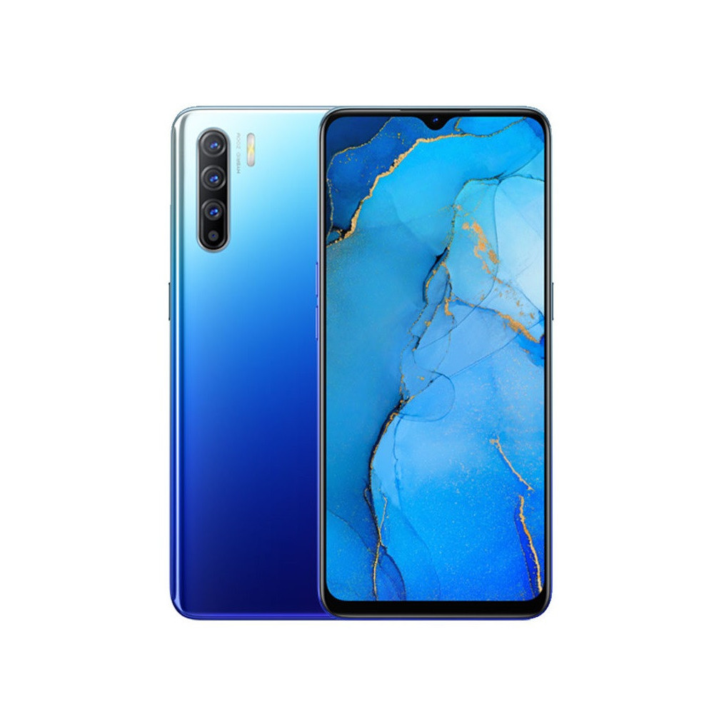 Téléphone Portable Oppo Reno 3 / 4G / Double SIM / Aurora Bleu + SIM Orange Offerte 60 Go