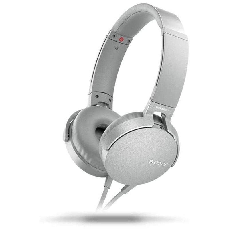 CASQUE SONY MDR-XB550AP AVEC TÉLÉCOMMANDE ET MICRO EXTRA BASS / BLANC