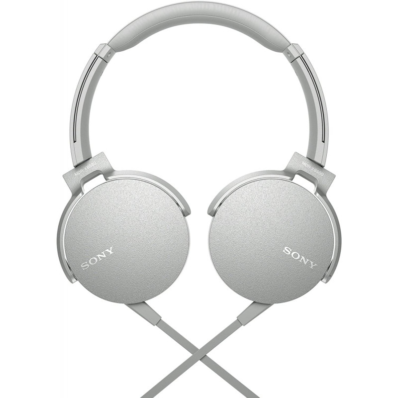 CASQUE SONY MDR-XB550AP AVEC TÉLÉCOMMANDE ET MICRO EXTRA BASS / BLANC