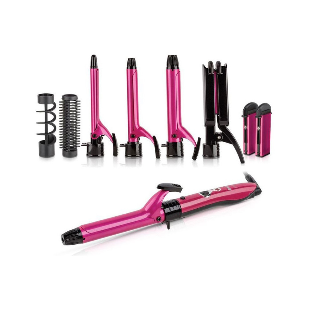 Coffret Fer à Boucler 5en1 Fakir PIXIE / Rose