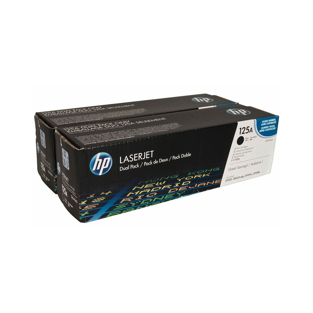 Pack de 2 Toner Original HP 125A / Noir
