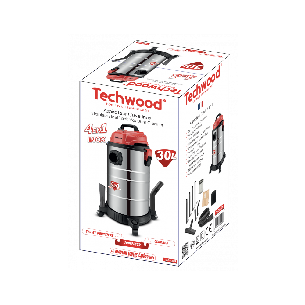 Aspirateur eau et poussière TECHWOOD TACI-305 / 1200W