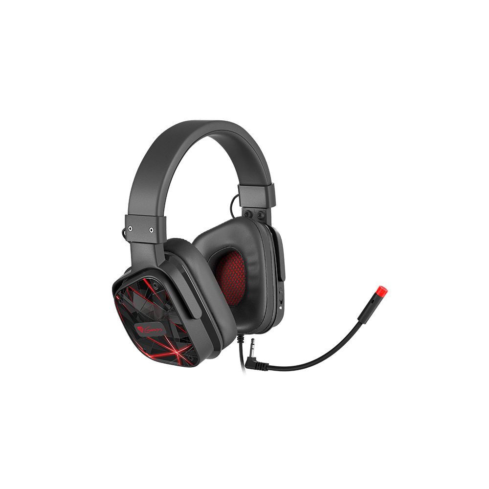 Casque avec Micro Gaming Genesis Argon 570 / Noir & Rouge