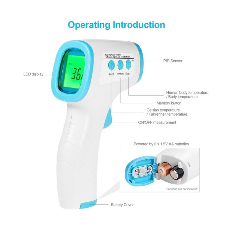 Thermomètre Frontal Infrarouge Sans Contact HA-650