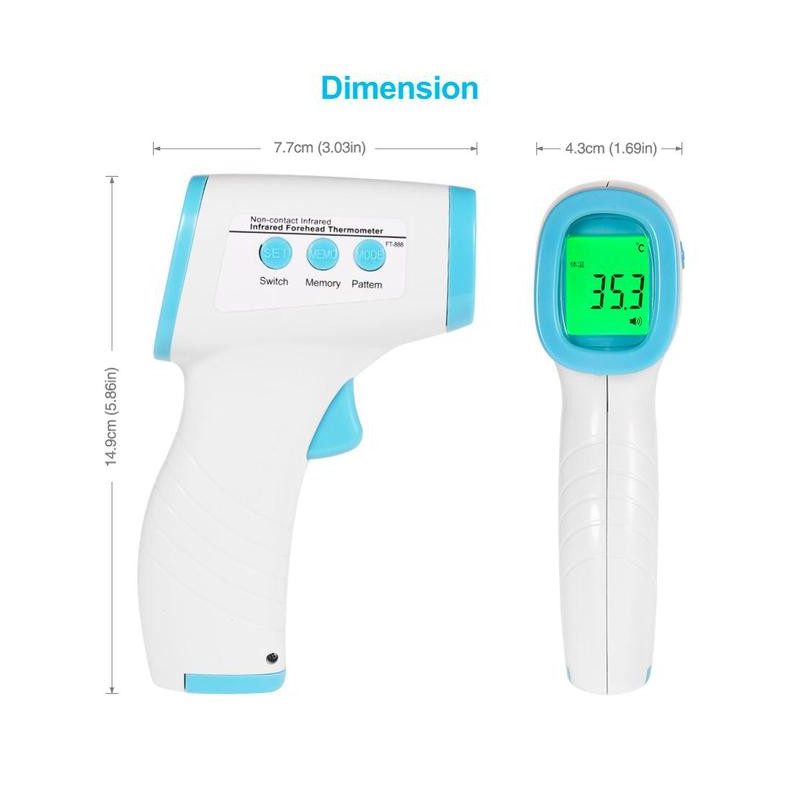 Thermomètre frontal infrarouge, sans contact CEE EQUIPEMENT DIRECT