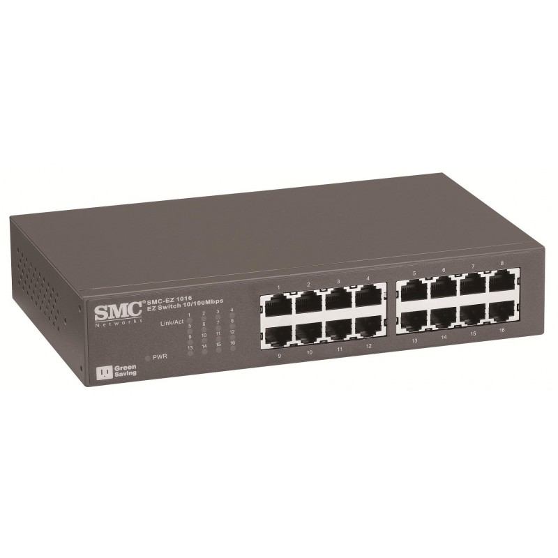 Switch SMC Fast Ethernet 10/100 Mbps 16Ports