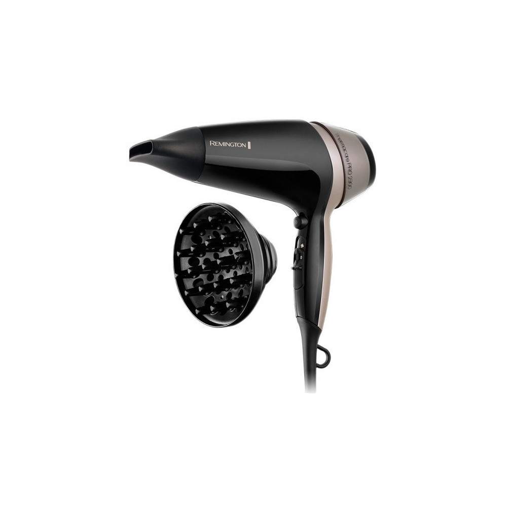 Sèche-cheveux Professionnel Remington Thermacare / 2300W / Noir & Gold