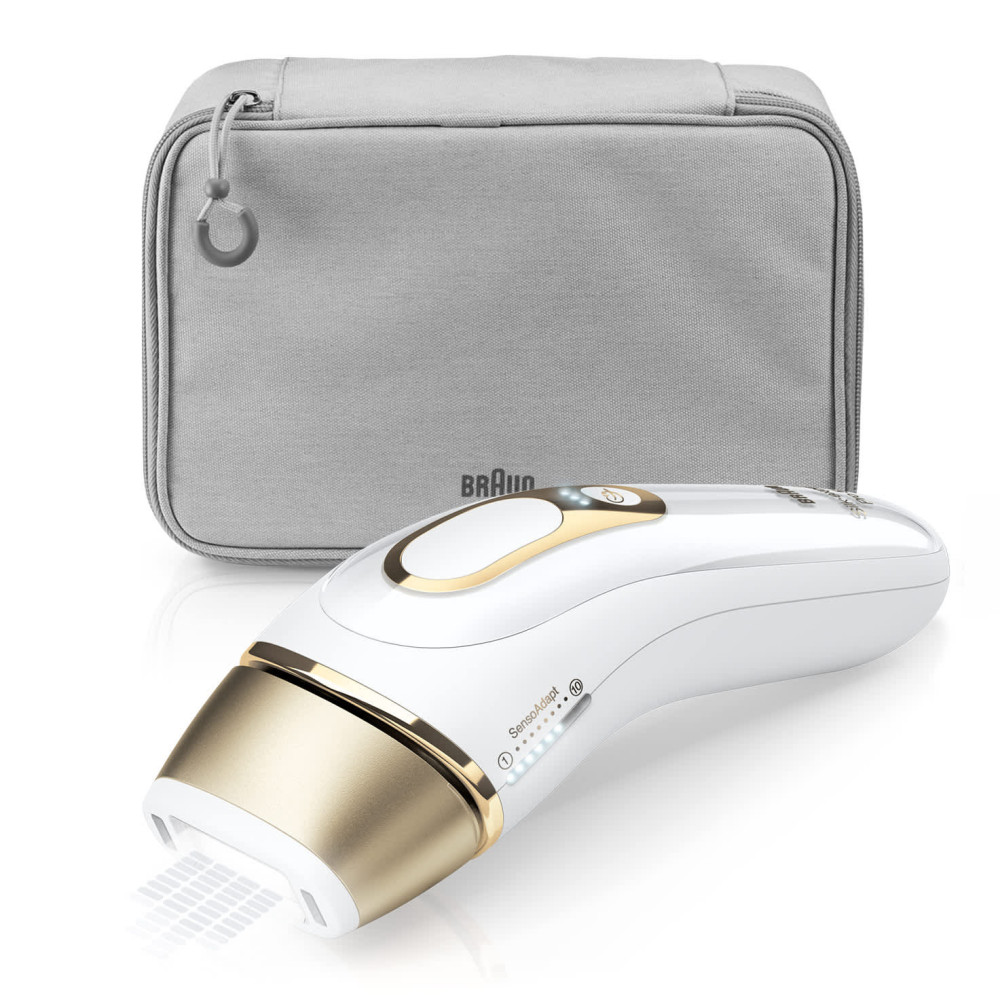 Epilateur BRAUN Pro 5 à Lumière Pulsée Intense / Blanc & Doré