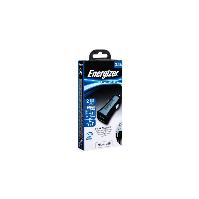 Slide  #3 Chargeur de voiture Energizer 2 Ports USB + Câble Vers Micro USB